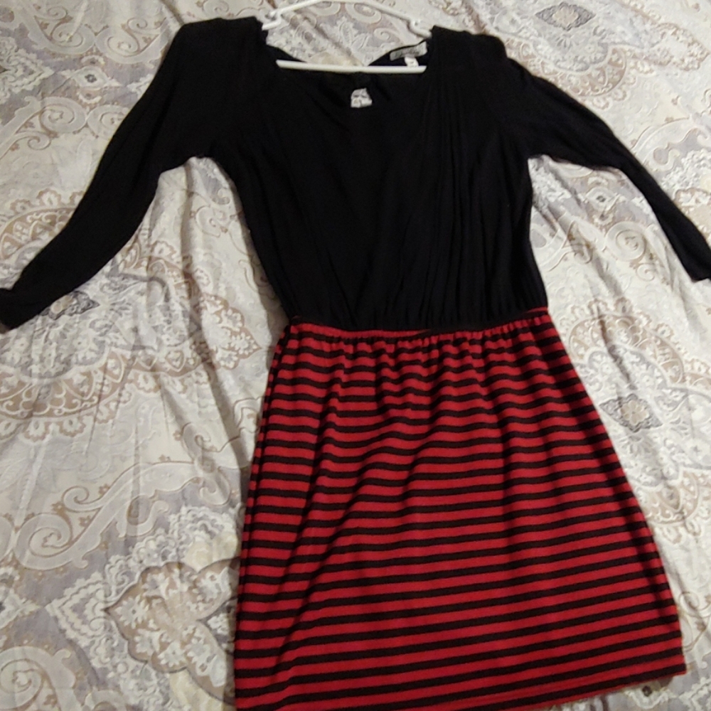 Black and red dress